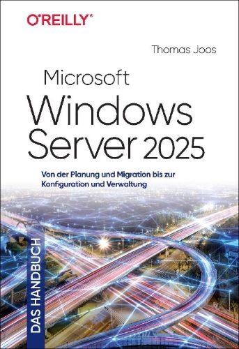 Buchcover und Innenansicht für das Buch: Microsoft Windows Server 2025 - Das Handbuch