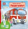 Buchcover und Innenansicht für das Buch: BOOKii® WAS IST WAS Kindergarten Komm mit zur Feuerwehr!