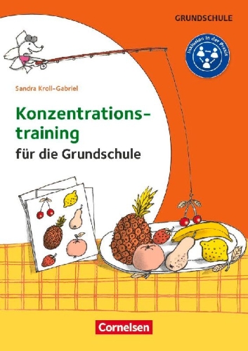 Buchcover und Innenansicht für das Buch: Konzentrationstraining für die Grundschule