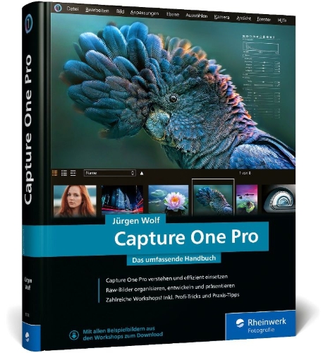 Buchcover und Innenansicht für das Buch: Capture One Pro