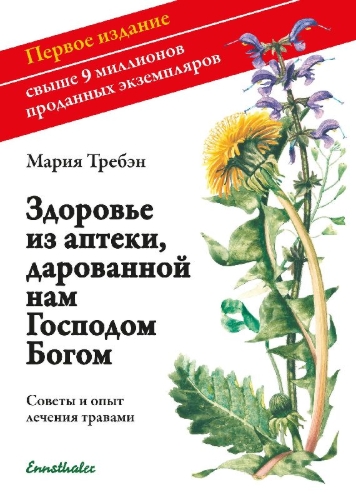 Buchcover und Innenansicht für das Buch: Gesundheit aus der Apotheke Gottes. Russische Ausgabe