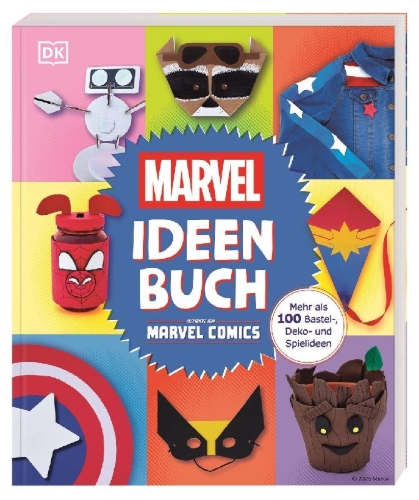 Buchcover und Innenansicht für das Buch: Marvel Ideen Buch