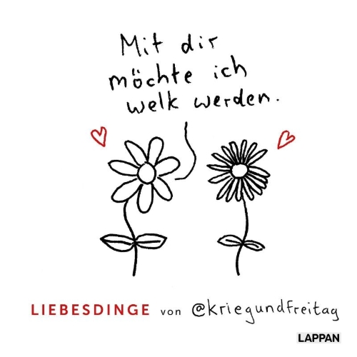 Buchcover und Innenansicht für das Buch: Liebesdinge von @kriegundfreitag