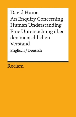 Buchcover und Innenansicht für das Buch: An Enquiry Concerning Human Understanding / Eine Untersuchung über den menschlichen Verstand