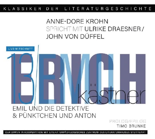 Buchcover und Innenansicht für das Buch: Ein Gespräch über Erich E. Kästner - Pünktchen und Anton und Emil und die Detektive