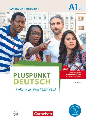 Buchcover und Innenansicht für das Buch: Pluspunkt Deutsch - Leben in Deutschland A1: Teilband 01. Kursbuch