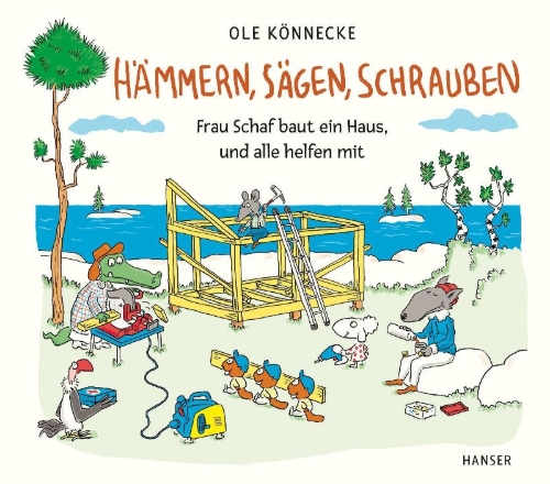 Buchcover und Innenansicht für das Buch: Hämmern, sägen, schrauben