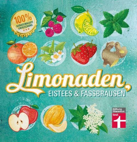 Buchcover und Innenansicht für das Buch: Limonaden, Eistees & Fassbrausen