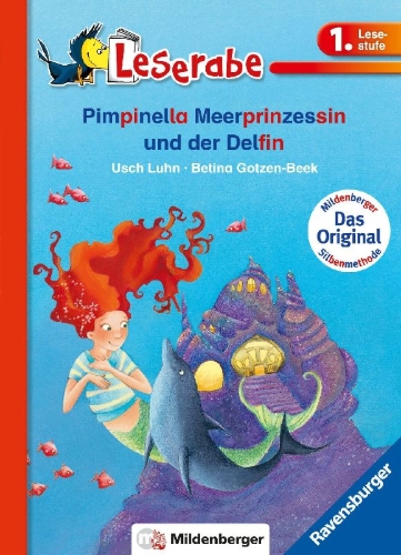 Buchcover und Innenansicht für das Buch: Pimpinella Meerprinzessin und der Delfin - Leserabe 1. Klasse - Erstlesebuch für Kinder ab 6 Jahren