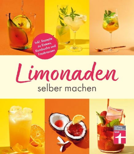 Buchcover und Innenansicht für das Buch: Limonaden selber machen