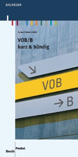 Buchcover und Innenansicht für das Buch: VOB/B