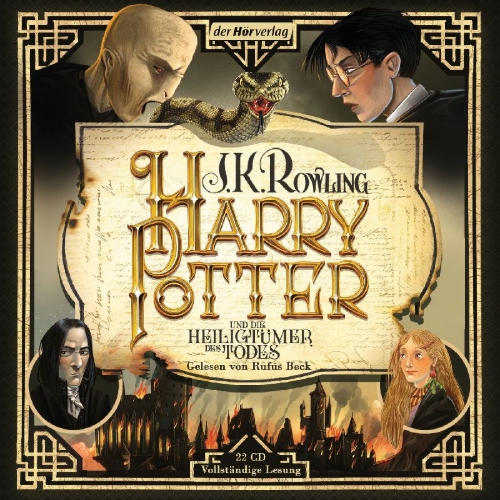 Buchcover und Innenansicht für das Buch: Harry Potter and the Deathly Hallows