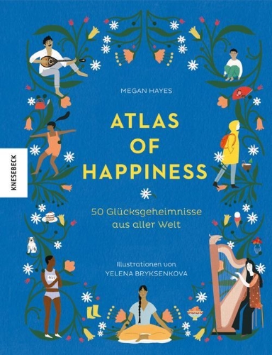 Buchcover und Innenansicht für das Buch: The Happiness Passport