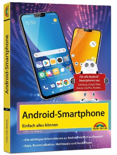 Buchcover und Innenansicht für das Buch: Android Smartphone