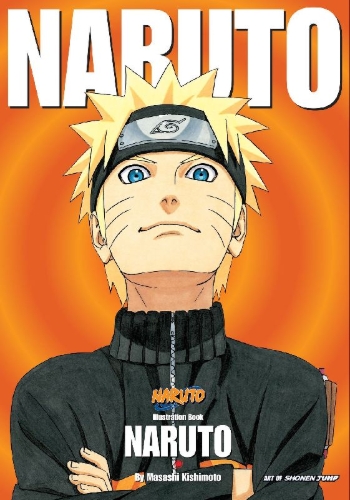 Buchcover und Innenansicht für das Buch: Naruto Illustration Book