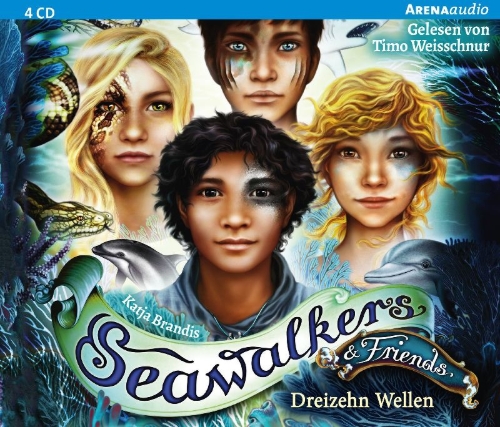 Buchcover und Innenansicht für das Buch: Seawalkers & Friends. Dreizehn Wellen