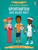 Buchcover und Innenansicht für das Buch: Mein Anzieh-Stickerbuch: Sportarten aus aller Welt