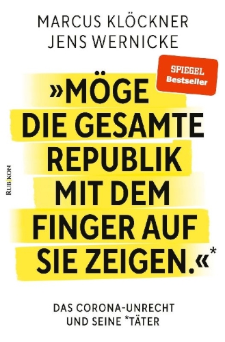 Buchcover und Innenansicht für das Buch: 'Möge die gesamte Republik mit dem Finger auf sie zeigen.'