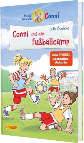 Buchcover und Innenansicht für das Buch: Conni Erzählbände 45: Conni und das Fußballcamp
