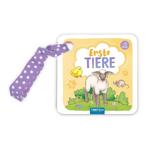 Buchcover und Innenansicht für das Buch: Trötsch Buggy-Buch Erste Tiere