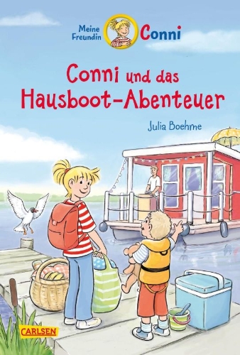 Buchcover und Innenansicht für das Buch: Conni Erzählbände 39: Conni und das Hausboot-Abenteuer