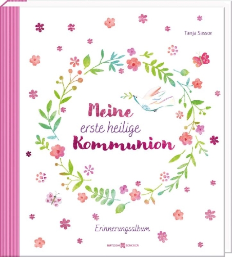 Buchcover und Innenansicht für das Buch: Meine erste heilige Kommunion