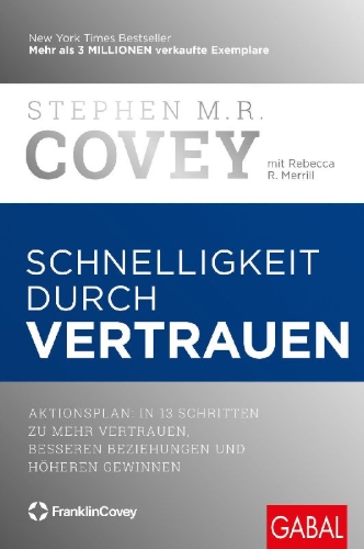 Buchcover und Innenansicht für das Buch: Schnelligkeit durch Vertrauen