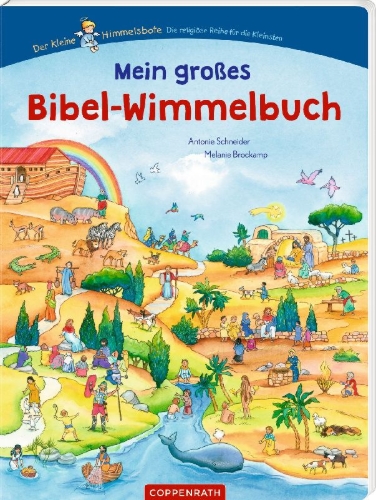 Buchcover und Innenansicht für das Buch: Mein großes Bibel-Wimmelbuch