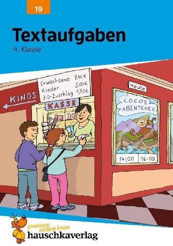 Buchcover und Innenansicht für das Buch: Textaufgaben 4. Klasse