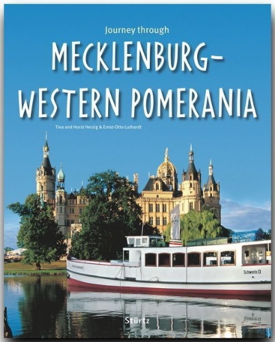 Buchcover und Innenansicht für das Buch: Journey through Mecklenburg-Western Pomerania