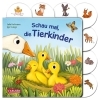 Buchcover und Innenansicht für das Buch: Schau mal, die Tierkinder