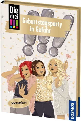 Buchcover und Innenansicht für das Buch: Die drei !!!, 117, Geburtstagsparty in Gefahr