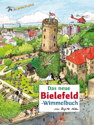 Buchcover und Innenansicht für das Buch: Das neue BIELEFELD-Wimmelbuch