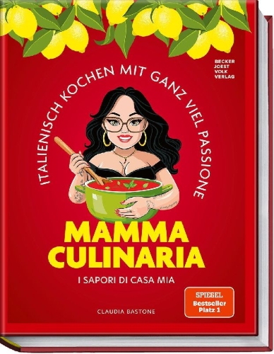 Buchcover und Innenansicht für das Buch: Mamma Culinaria