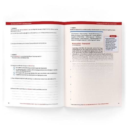 Buchcover und Innenansicht für das Buch: Sicher zum Realschulabschluss Deutsch Bayern - Trainingsbuch inkl. Lösungen und Onlinekurs