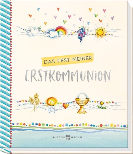 Buchcover und Innenansicht für das Buch: Das Fest meiner Erstkommunion