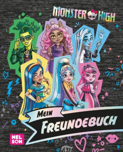 Buchcover und Innenansicht für das Buch: Monster High: Mein Freundebuch