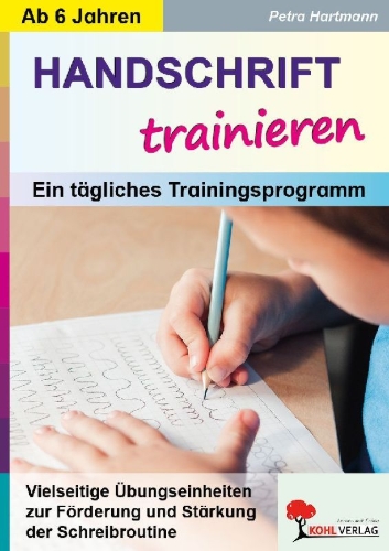 Buchcover und Innenansicht für das Buch: Handschrift trainieren