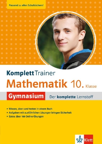 Buchcover und Innenansicht für das Buch: KomplettTrainer Gymnasium Mathematik 10. Klasse