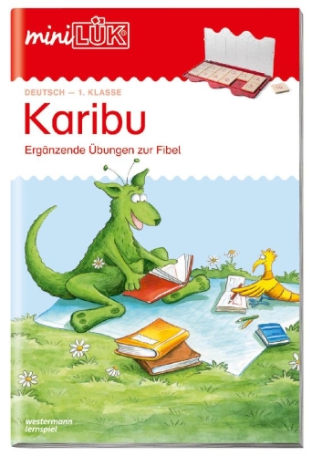 Buchcover und Innenansicht für das Buch: miniLÜK. Karibu: Ergänzende Übungen zur Fibel