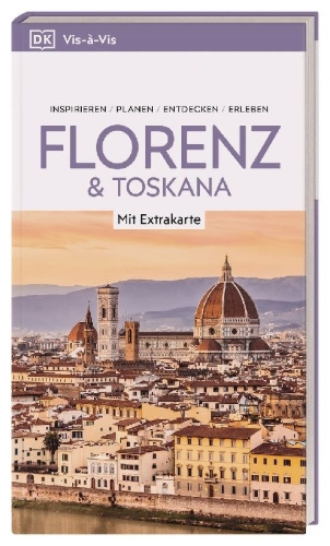 Buchcover und Innenansicht für das Buch: Vis-à-Vis Reiseführer Florenz & Toskana