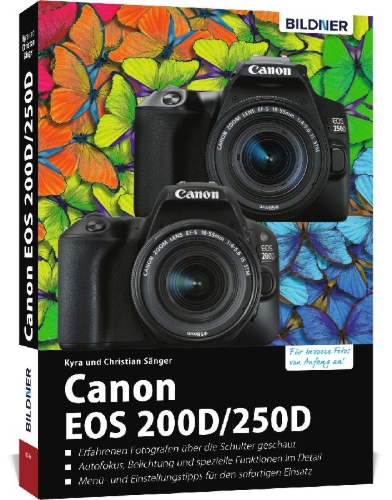 Buchcover und Innenansicht für das Buch: Canon EOS 200D / 250D