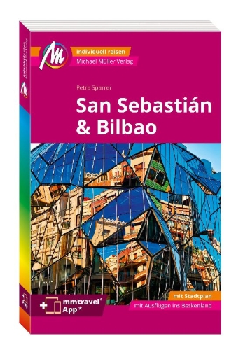 Buchcover und Innenansicht für das Buch: San Sebastián & Bilbao Reiseführer Michael Müller Verlag
