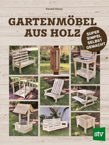 Buchcover und Innenansicht für das Buch: Gartenmöbel aus Holz