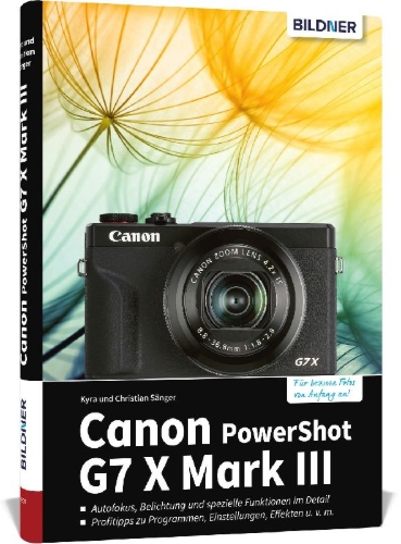 Buchcover und Innenansicht für das Buch: Canon PowerShot G7X Mark III