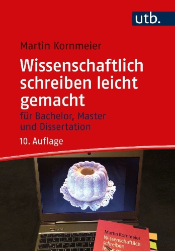 Buchcover und Innenansicht für das Buch: Wissenschaftlich schreiben leicht gemacht