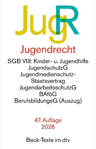 Buchcover und Innenansicht für das Buch: Jugendrecht. JugR