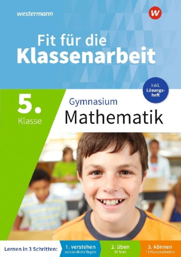 Buchcover und Innenansicht für das Buch: Fit für die Klassenarbeit - Gymnasium Neubearbeitung 2026