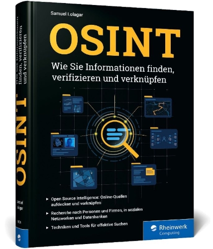 Buchcover und Innenansicht für das Buch: OSINT