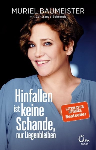 Buchcover und Innenansicht für das Buch: Hinfallen ist keine Schande, nur Liegenbleiben